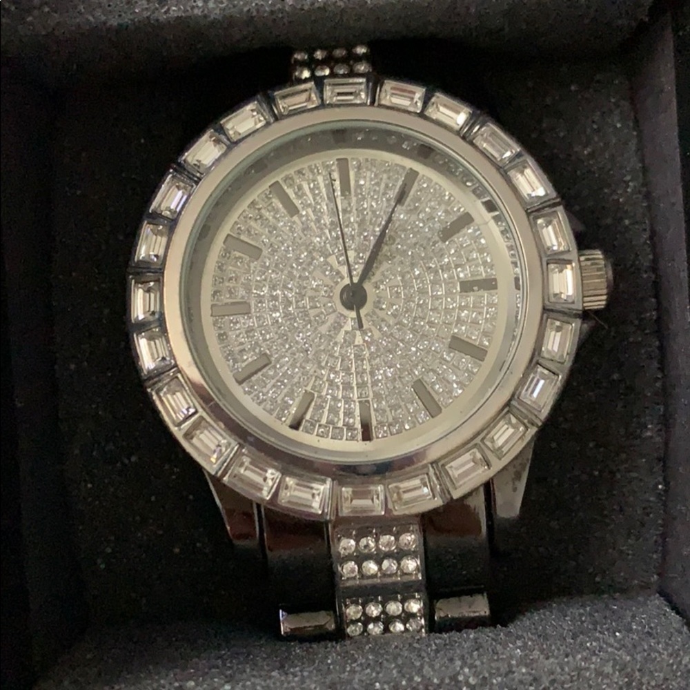 Iced Out Graphite Watch - Picture 2 of 6